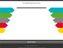 Tablet Screenshot of lavozdelaesperanza.com